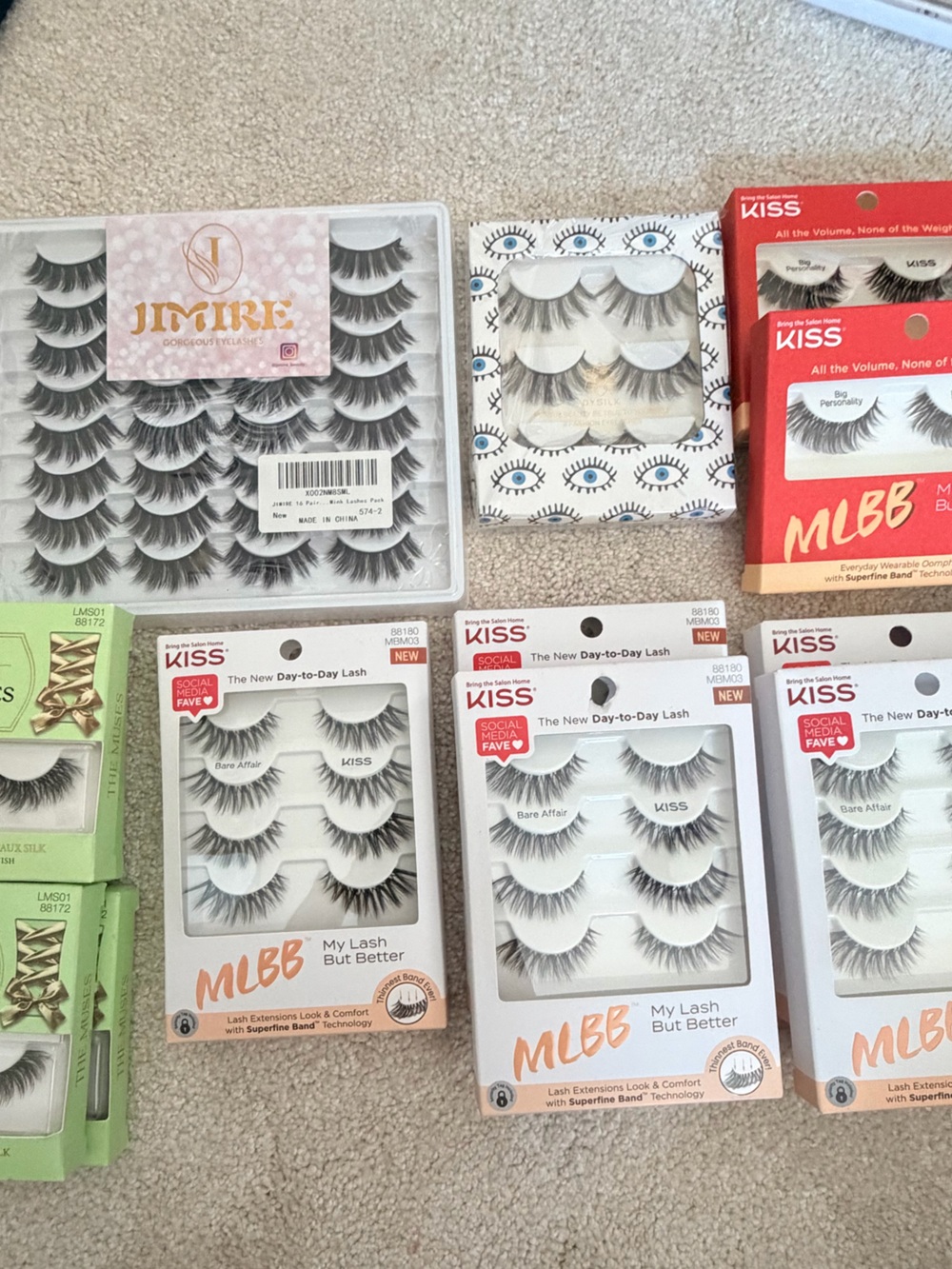 Mixed False Eyelashes - Black